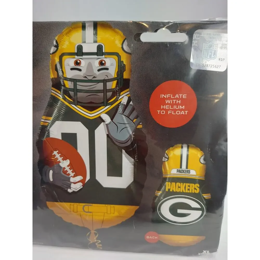 NFL Official Green Bay Packers Foil Standing or Floating Balloon